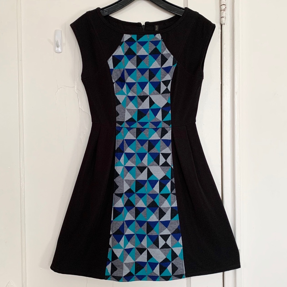 Plenty by Tracy Reese Blue Dress Geometric Print
